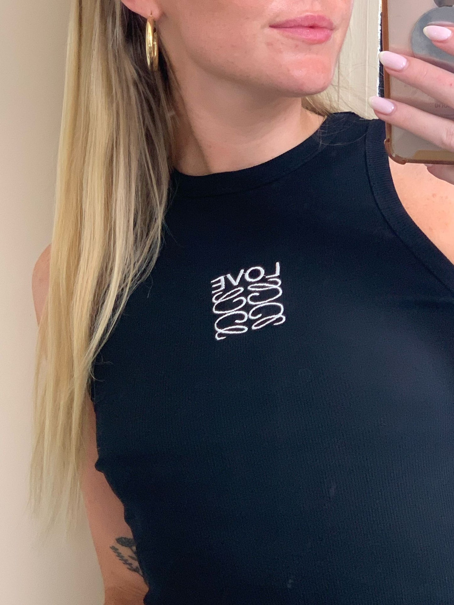 Love top zwart