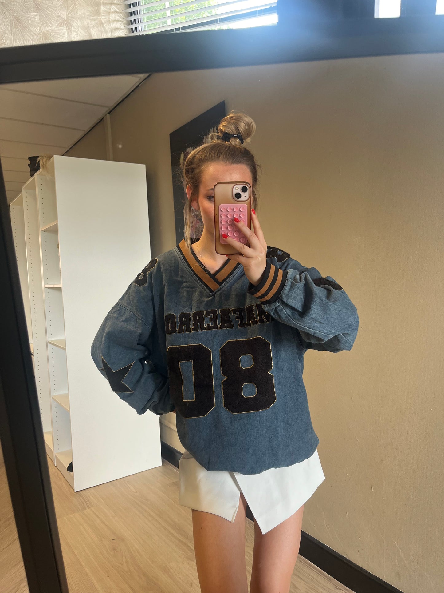 Denim jersey