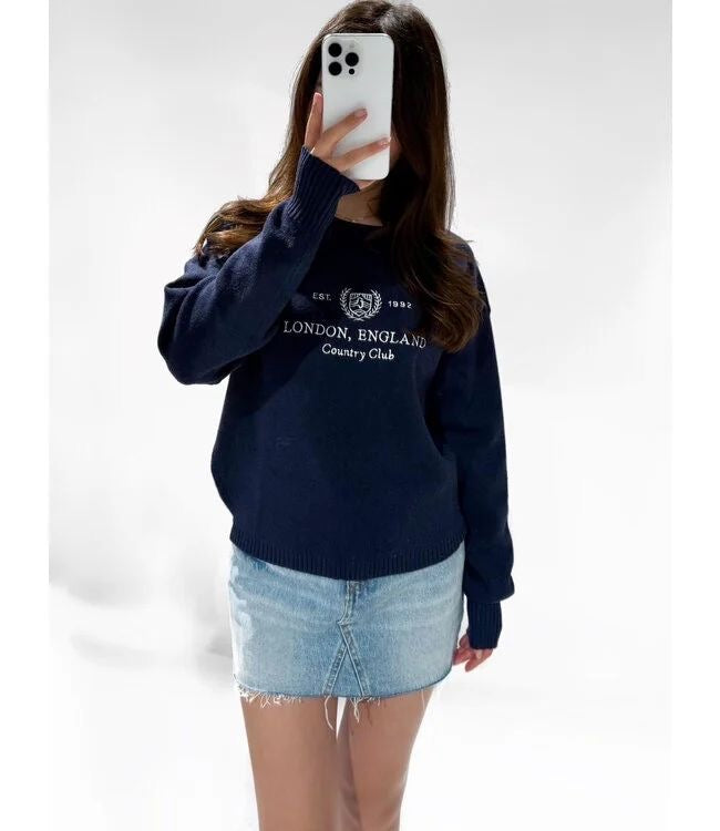 London sweater navy