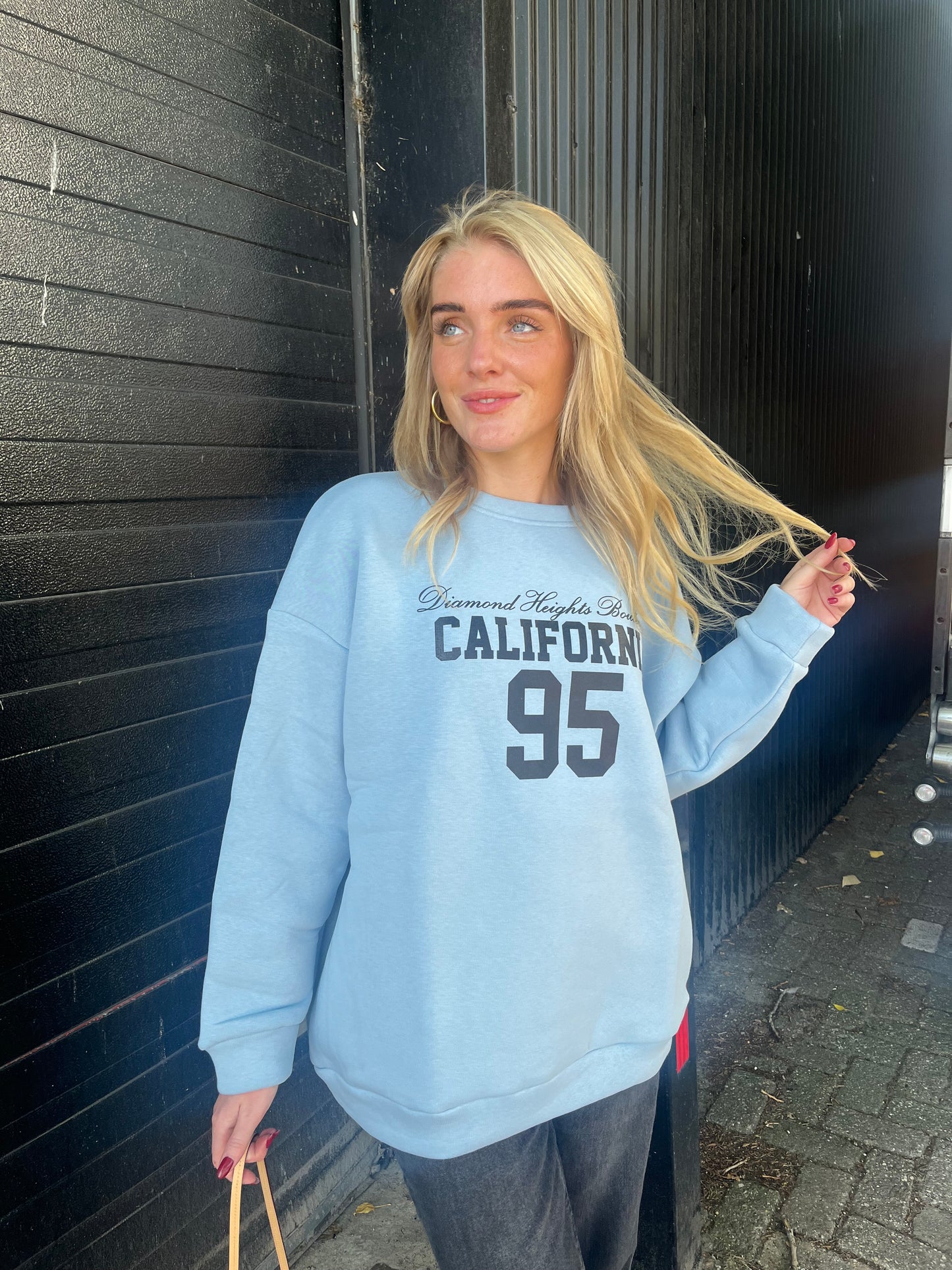 California sweater blue