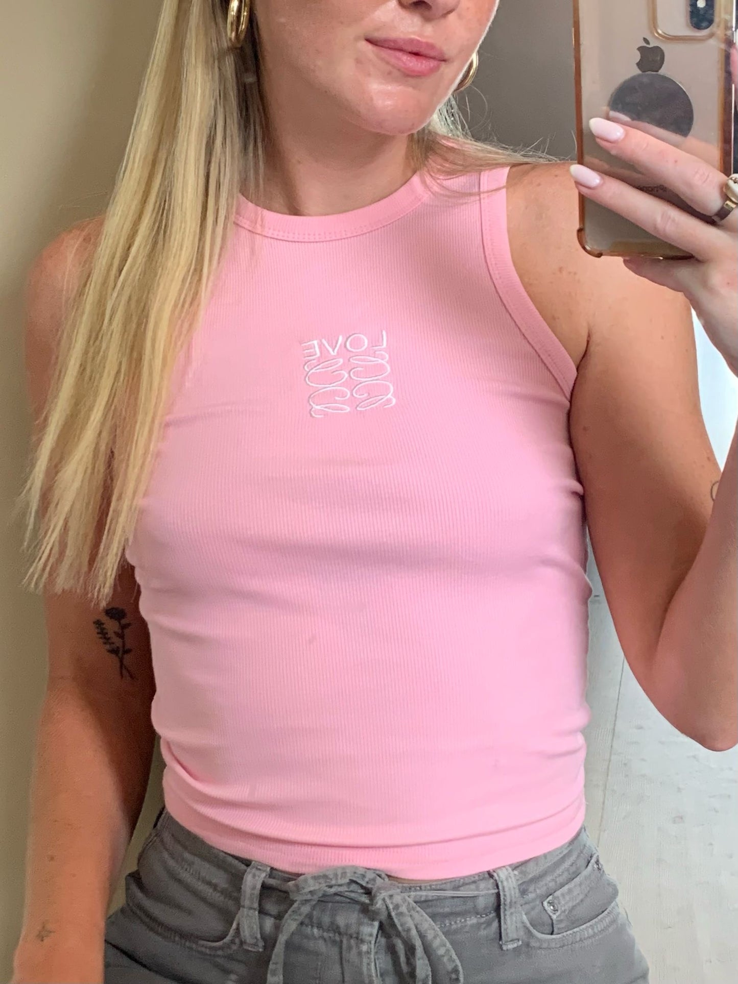 Love top pink