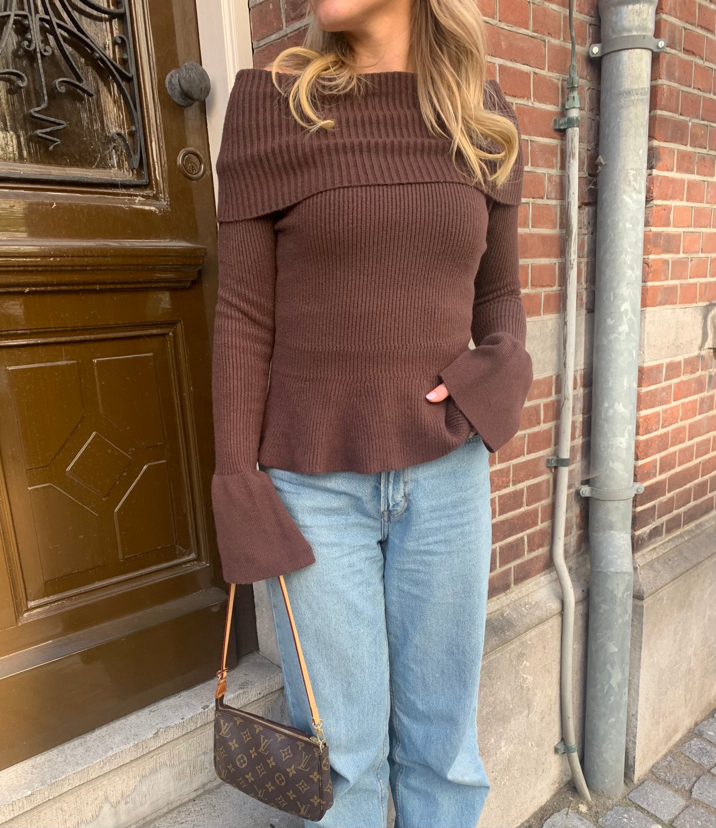 Lieke top brown