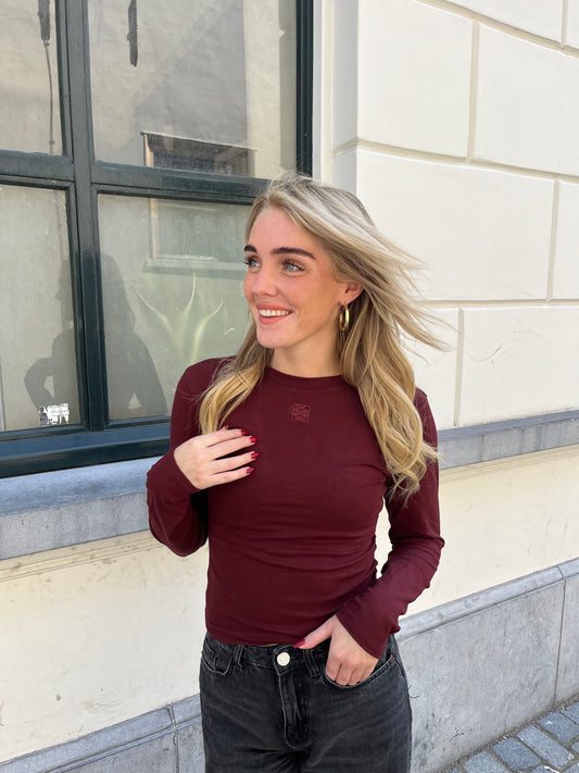 Love top bordeaux