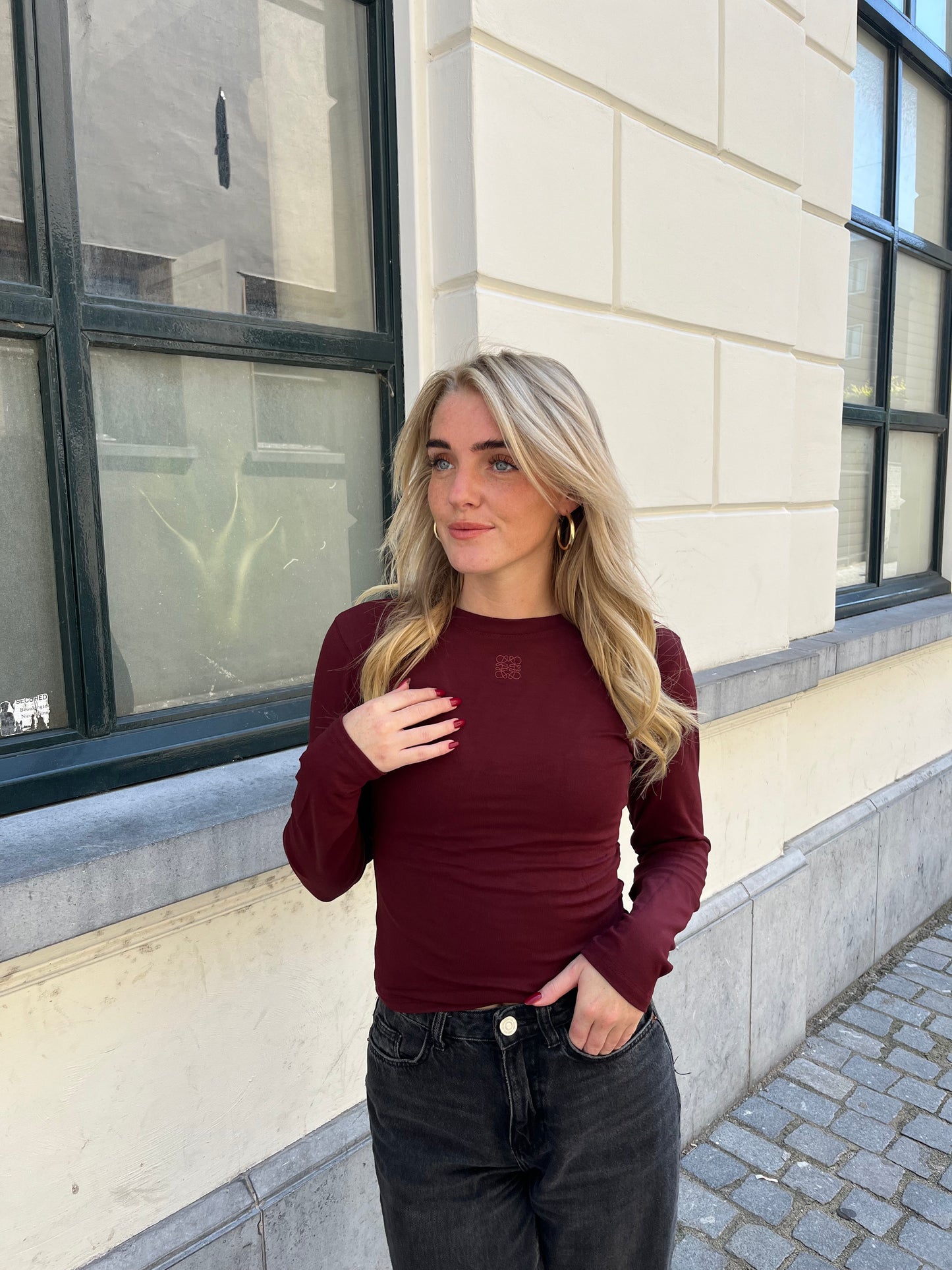Love top bordeaux