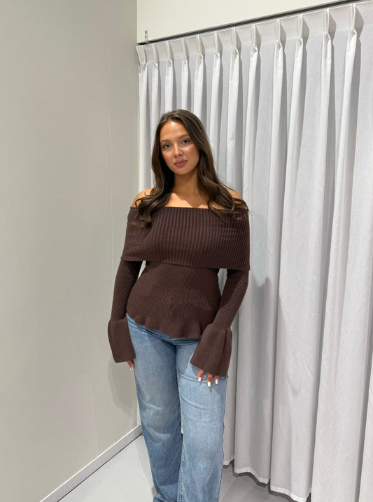 Lieke top brown