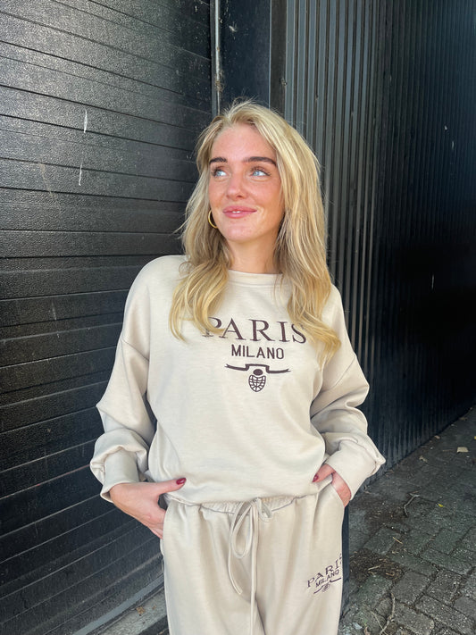 Paris tracksuit beige