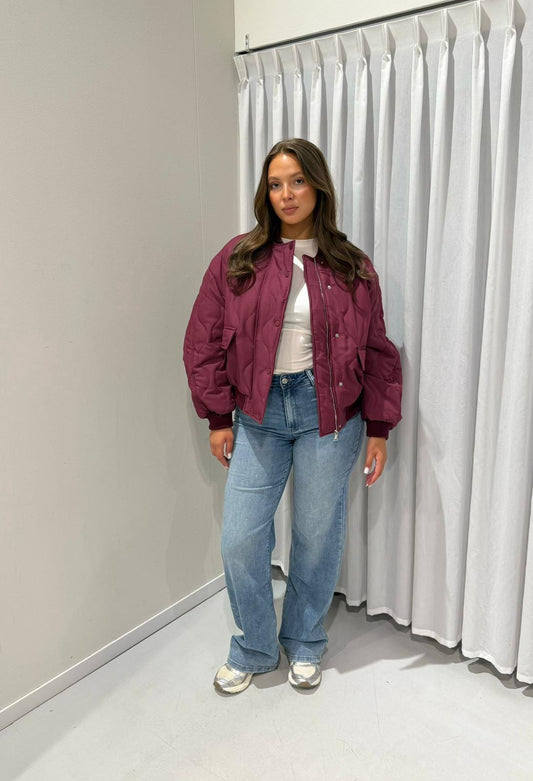 Nina bomber bordeaux