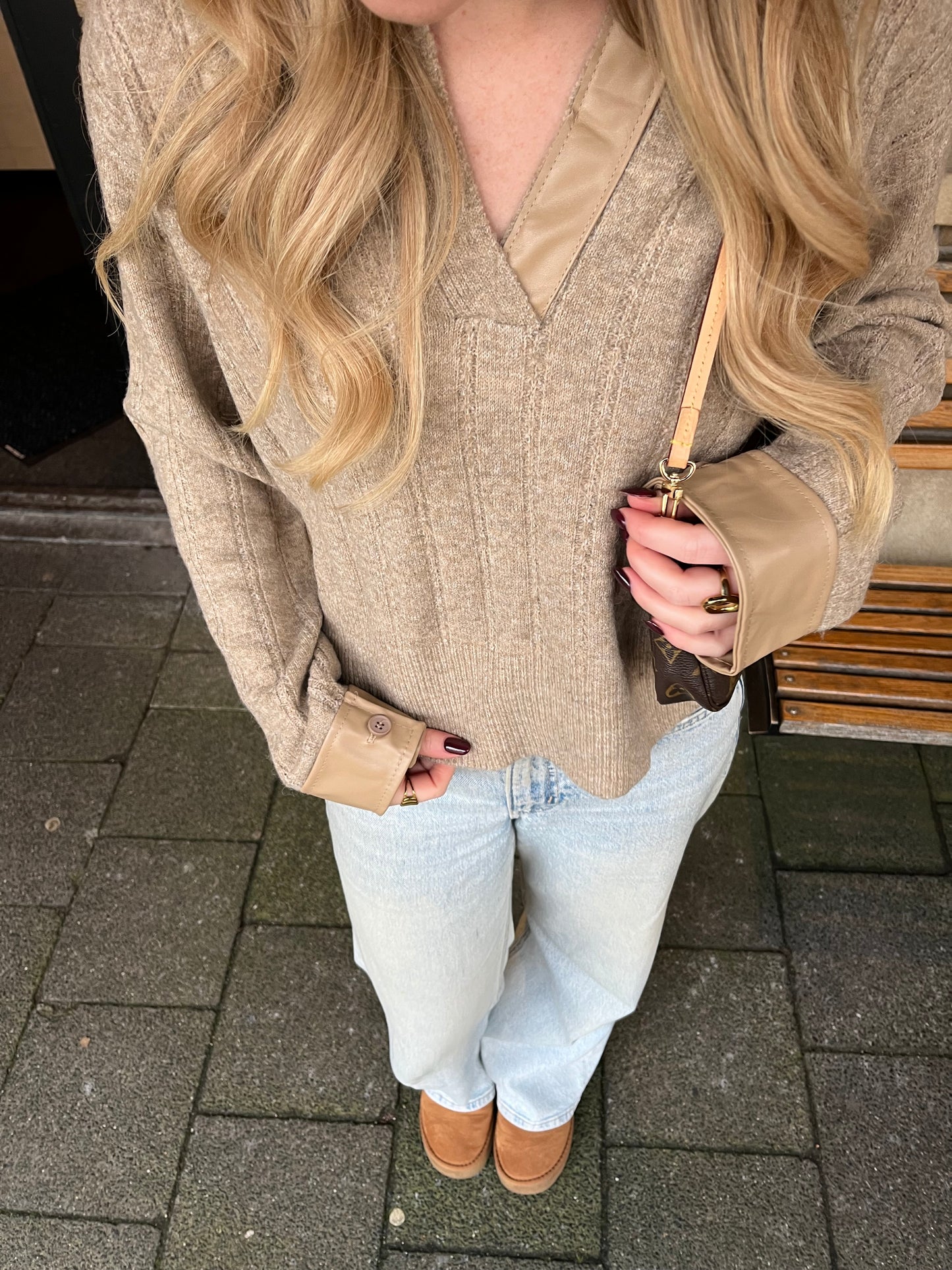 Jacky leather sweater