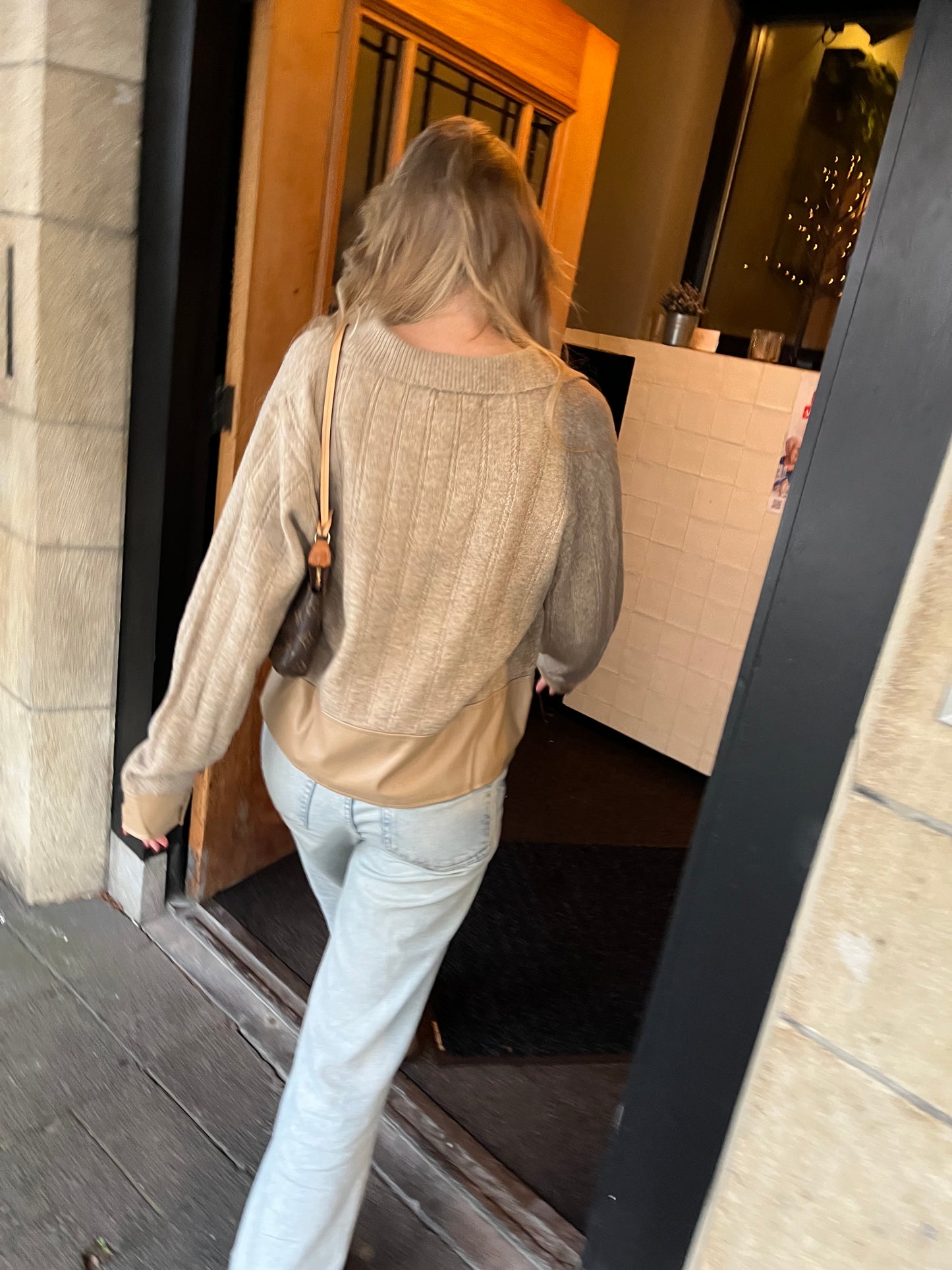 Jacky leather sweater