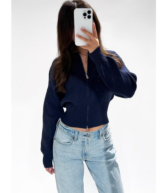 Aspen zipper navy