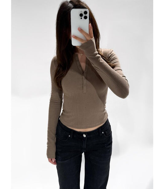 Bella top brown