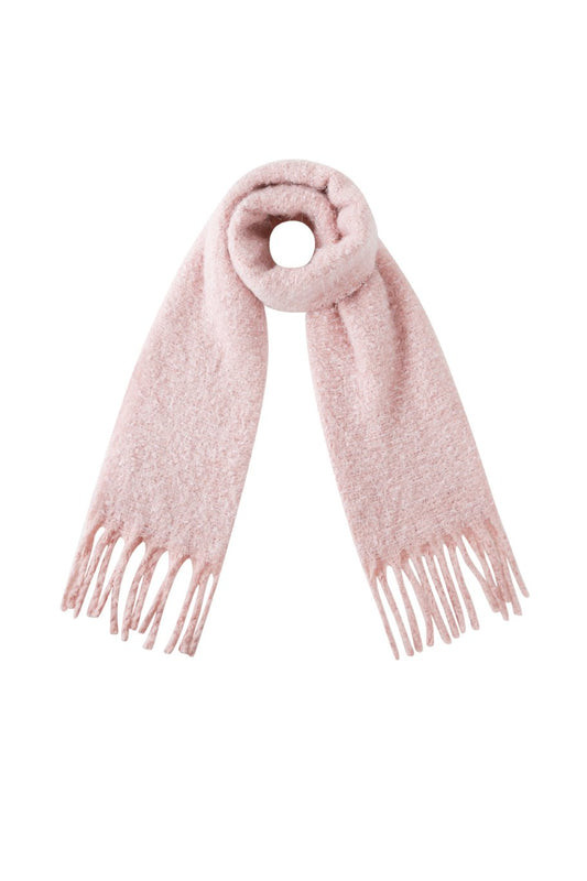 Cozy scarf light pink